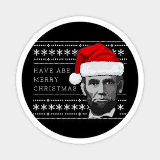 Holiday Sweater: ABE Merry Christmas Magnet